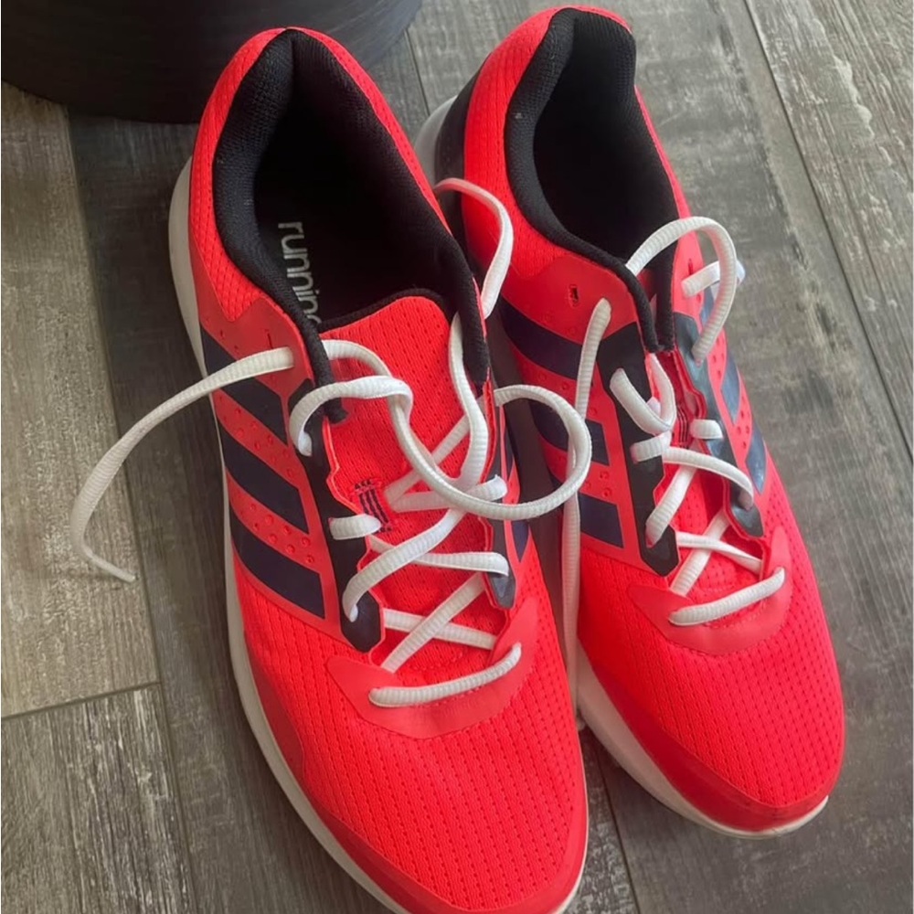 adidas Red and Black Athletic Shoes